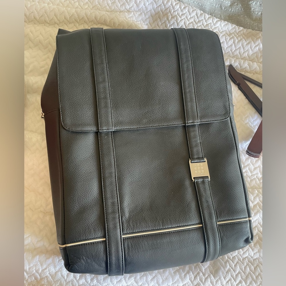 Moleskin leather backpack